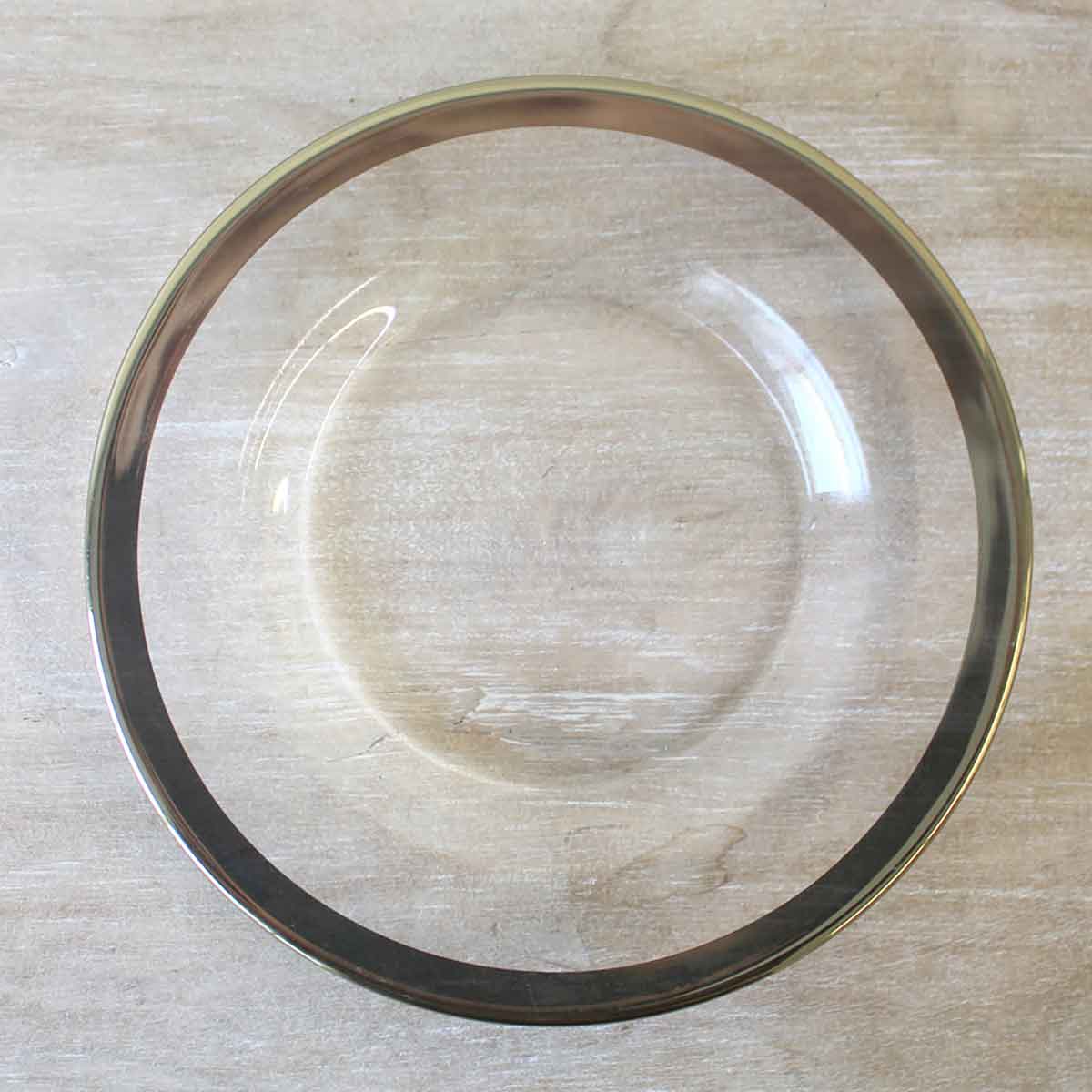 Gold Rim Glass Salad Plate The Royal Standard