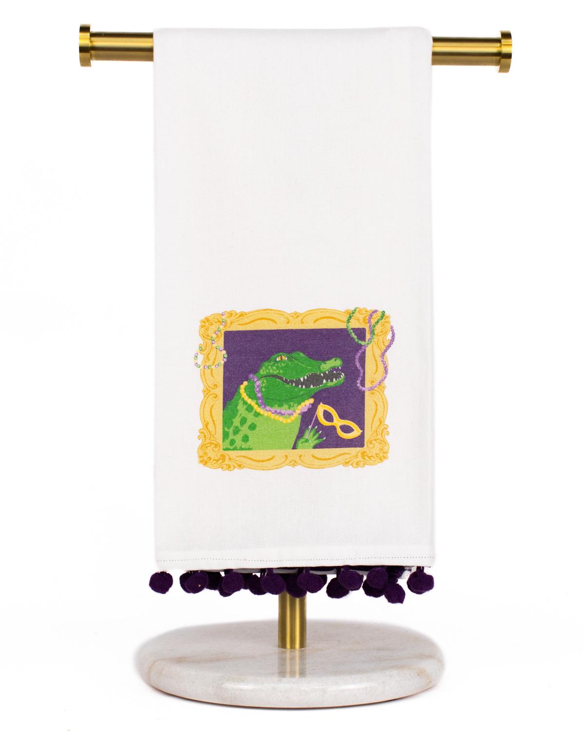 The Royal Standard Gilded Gator Hand Towel
