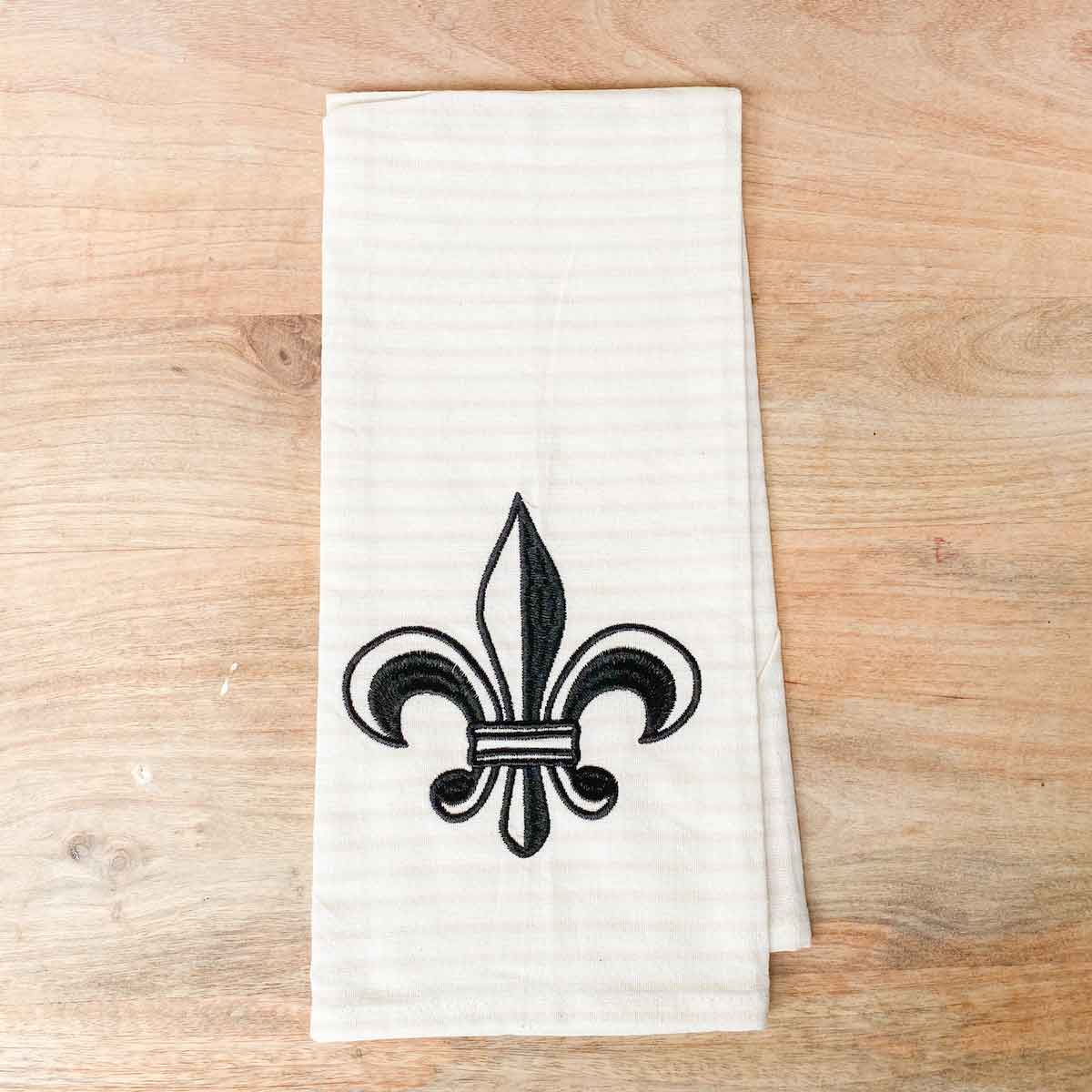 The Royal Standard Fleur de Lis Stripe Hand Towel