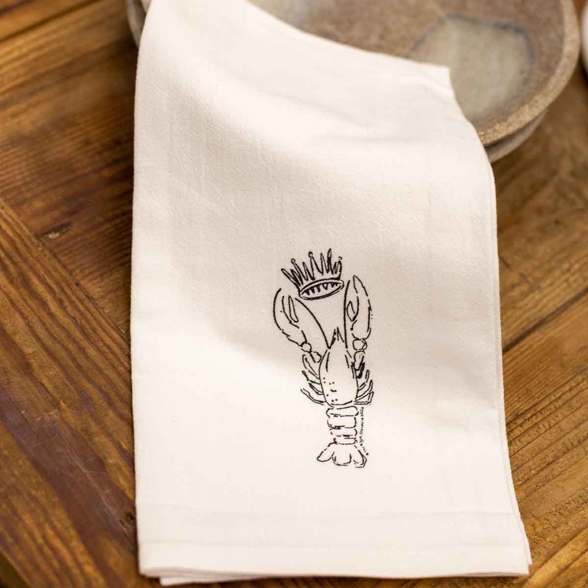 The Royal Standard Crawfish Flour Sack Hand Towel