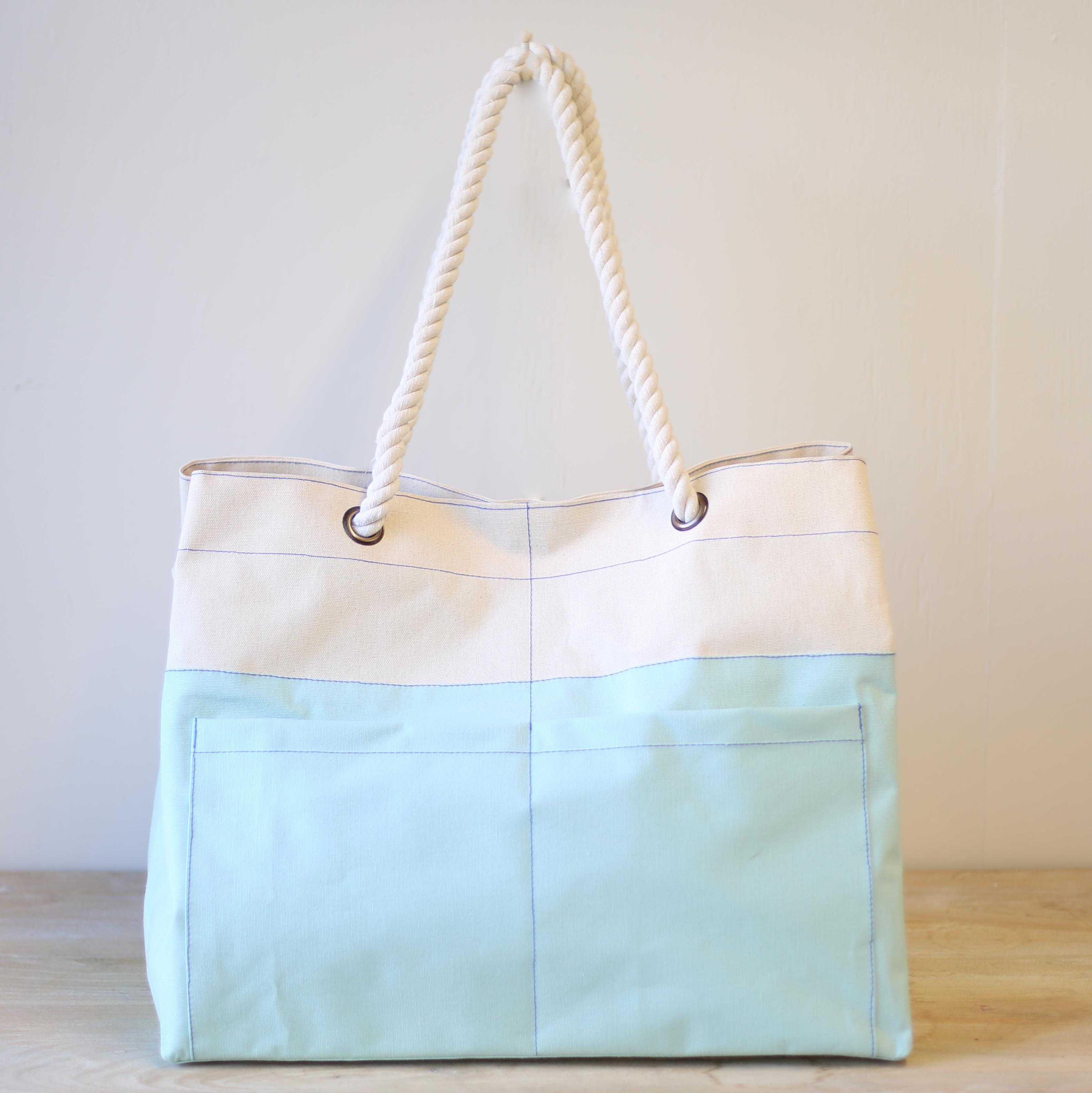 canvas beach tote
