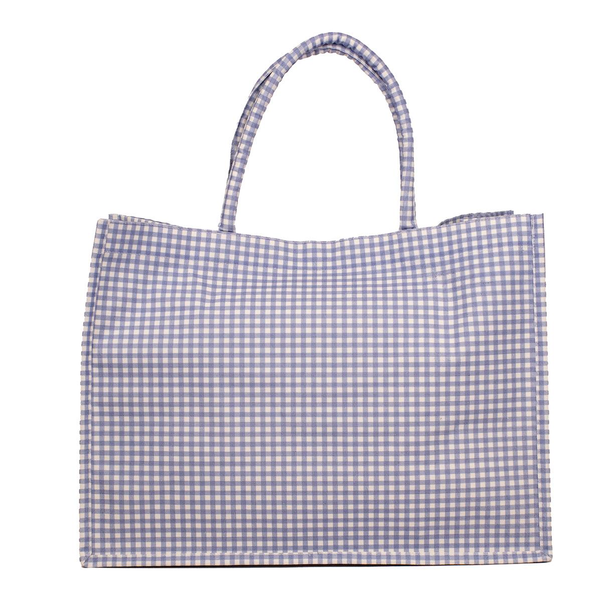 Gingham Classic Tote - Thumbnail 2