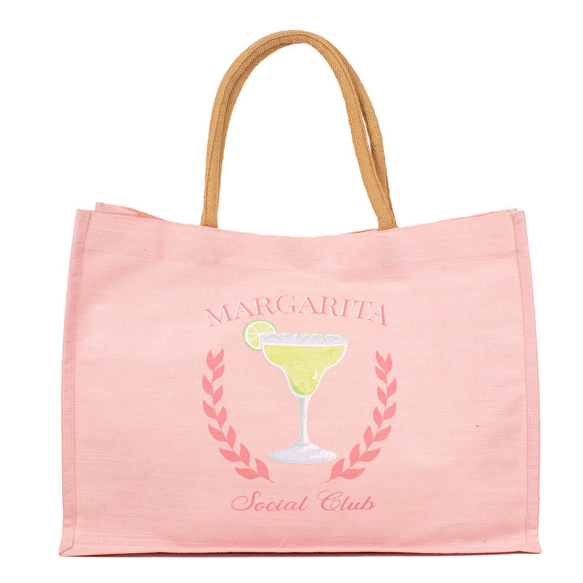 Canvas Tote Bag 'Mamacita Needs A Margarita' – Wiederverwendbare Tragetasche, 37x32 Cm, Lustiger Spruch