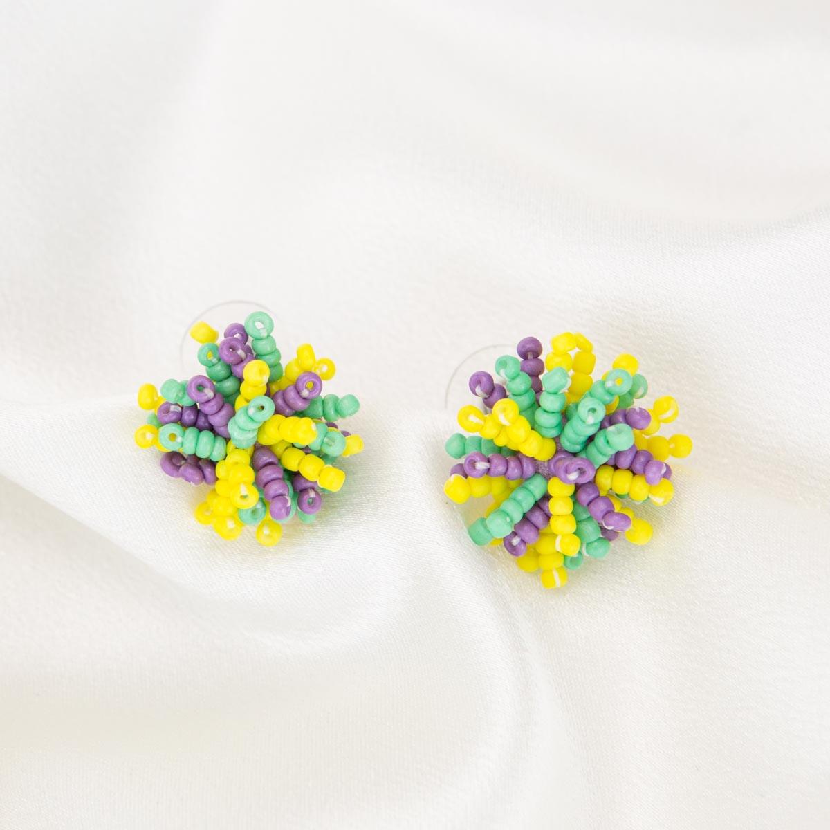 mardi gras pom pom headband