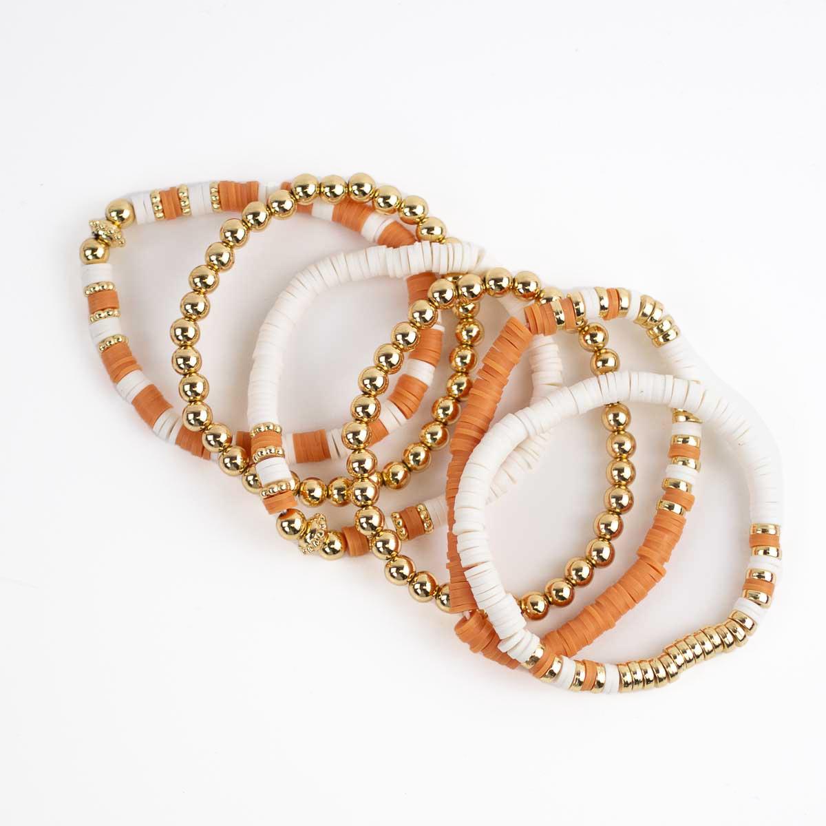 how to tie up a clay bead bracelet