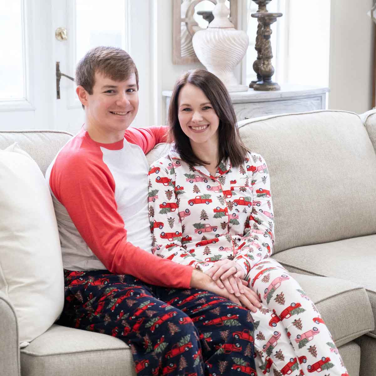 Women's Home For The Holidays Long Sleeve Button Up Sleep Shirt | The Royal  Standard