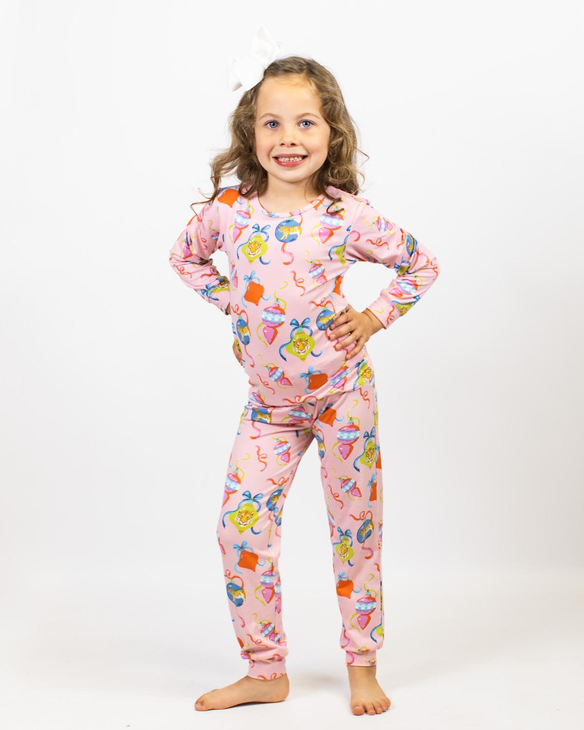 Kid's Tinsel and Tiger Long Sleeve Pajamas | The Royal Standard