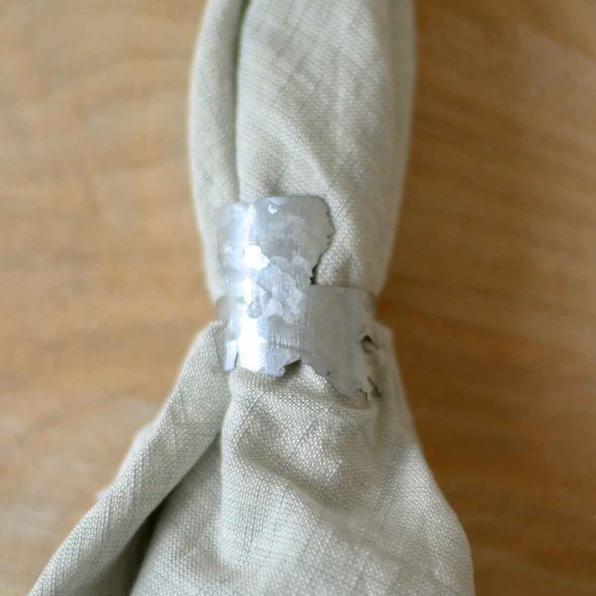 Galvanized Louisiana Napkin Ring The Royal Standard