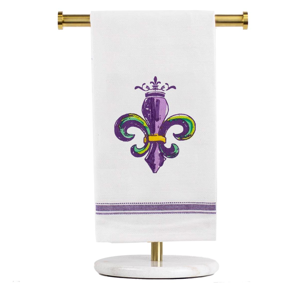 The Royal Standard Krewe Fleur Hand Towel
