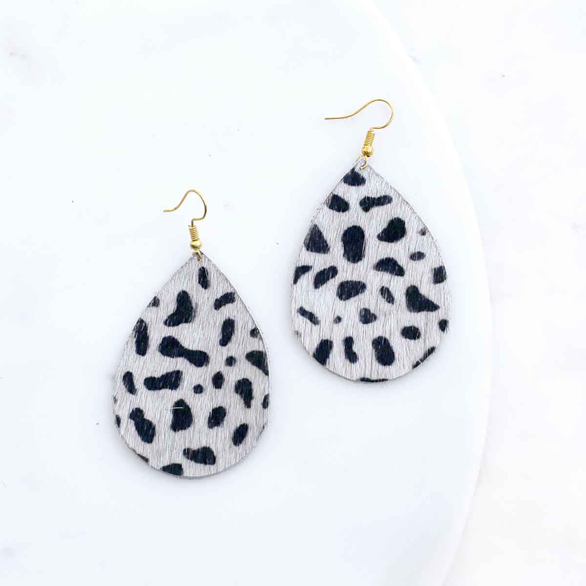 Cheetah Teardrop Earring