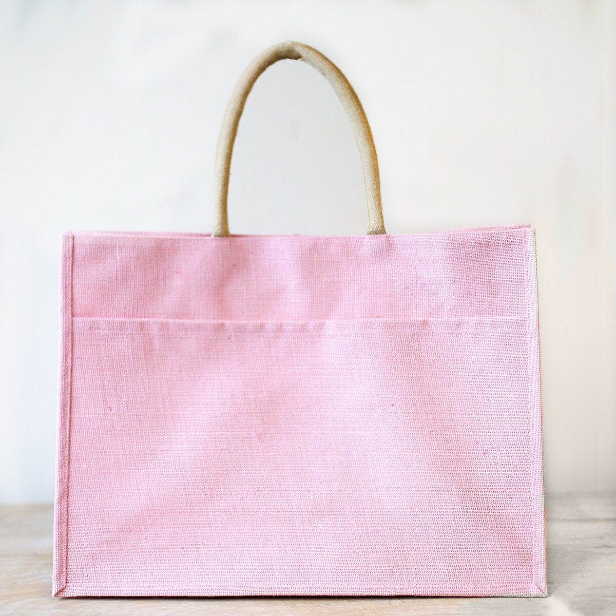 Jute pink Paloma Pink Jute Rug | Hesby Boho Home Decor main image 4
