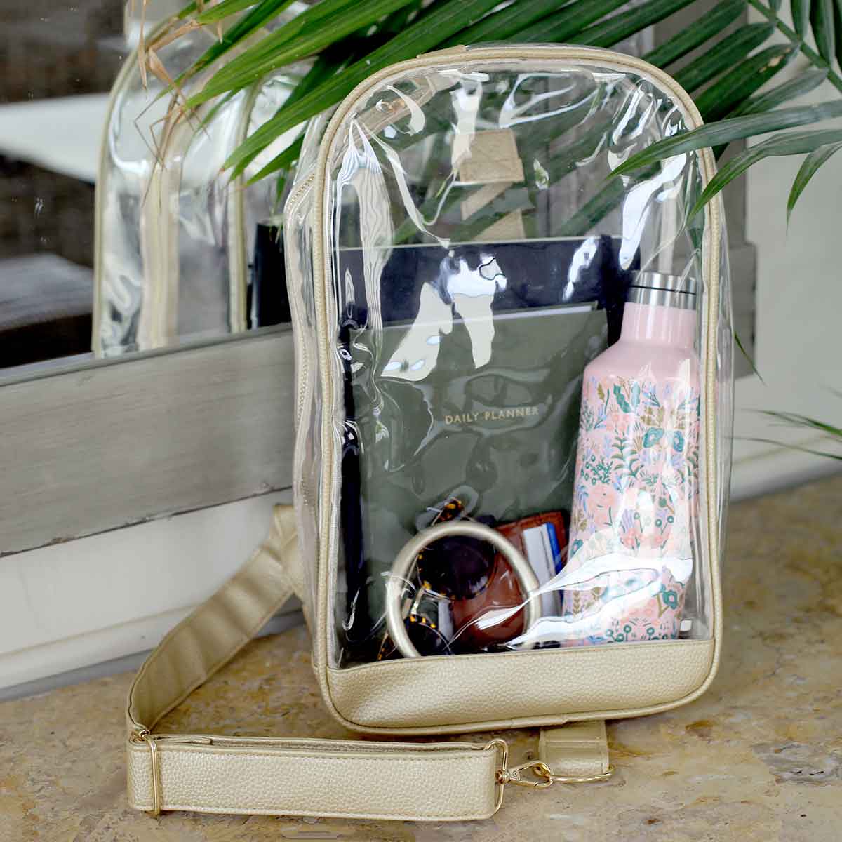 clear sling bag