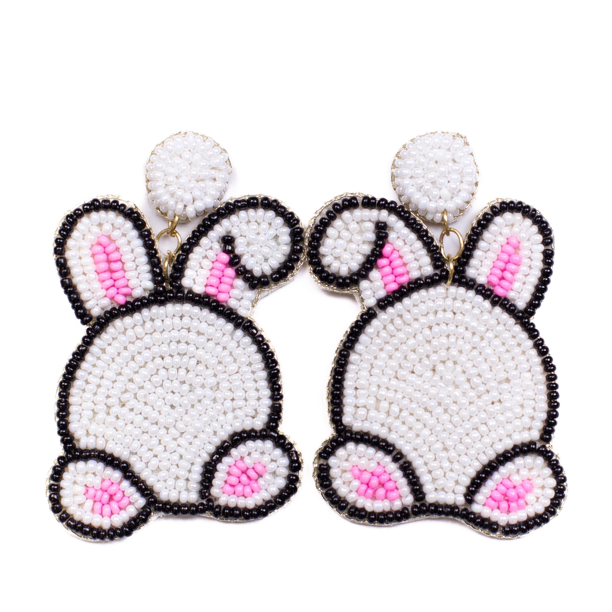 Bunny Hop Beaded in Earrings|The Royal Standard