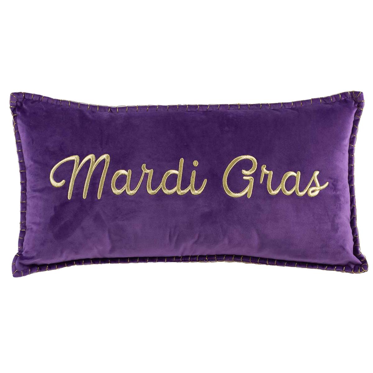 The Royal Standard Mardi Gras Pillow - Thumbnail 3