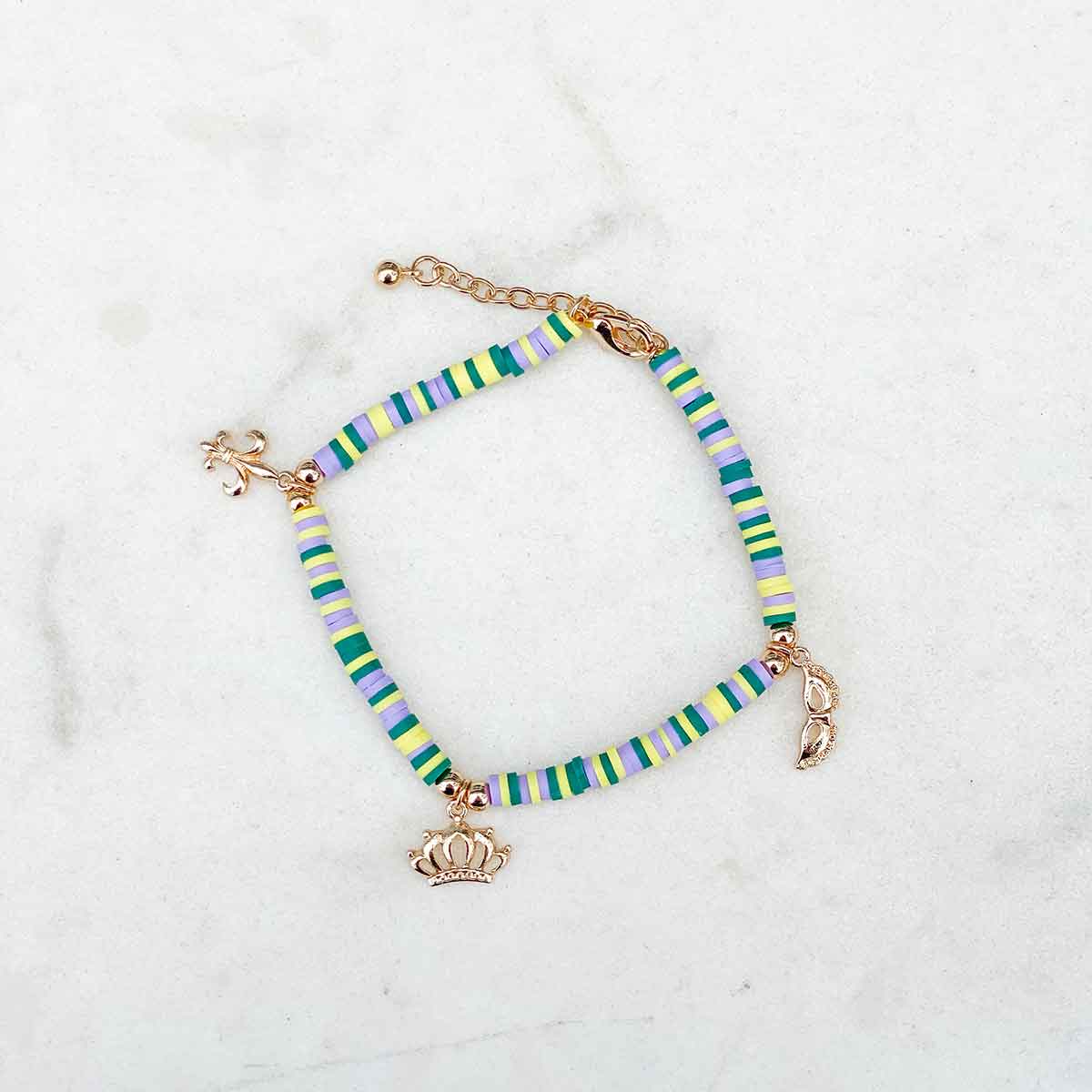 royal standard mardi gras earrings