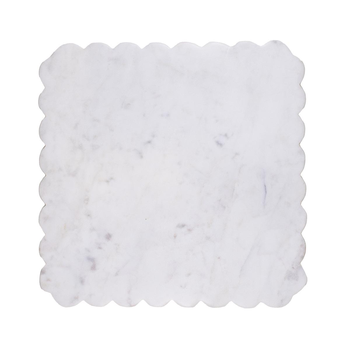 Scalloped Marble Serving Board