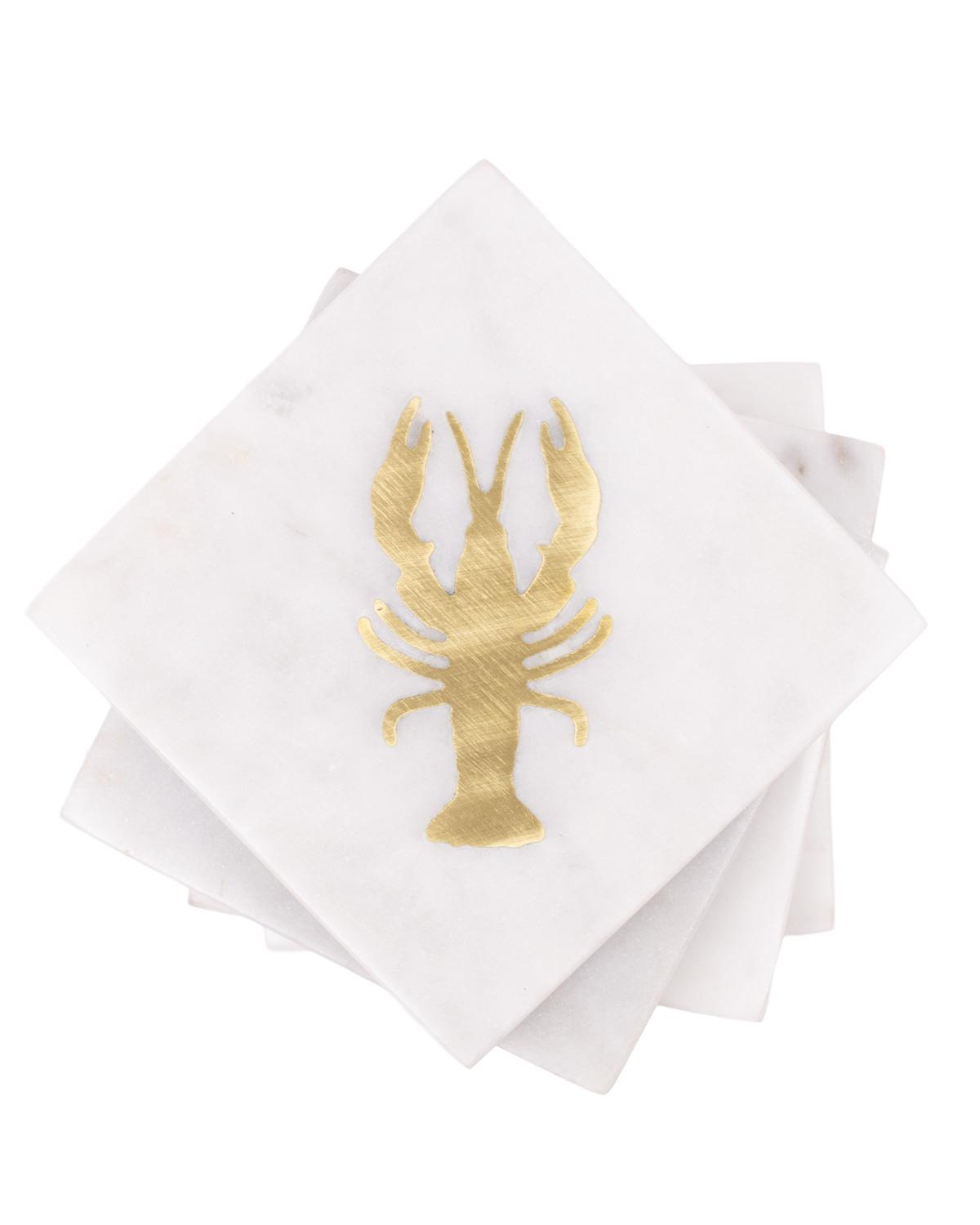 The Royal Standard Crawfish Marble Coasters