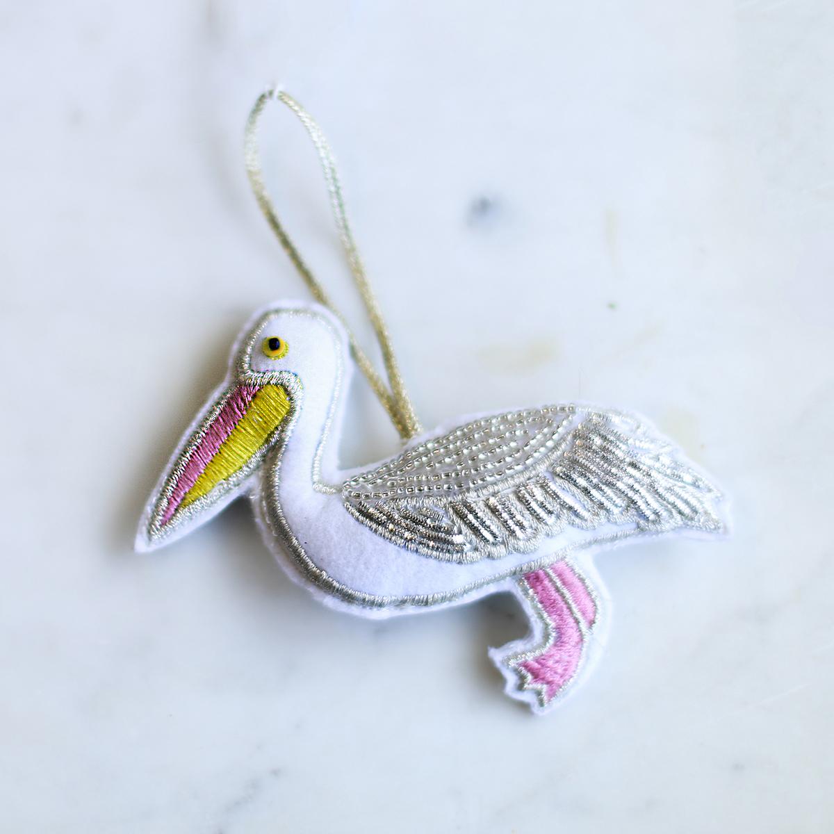 Pelican Beaded Ornament - Thumbnail 3