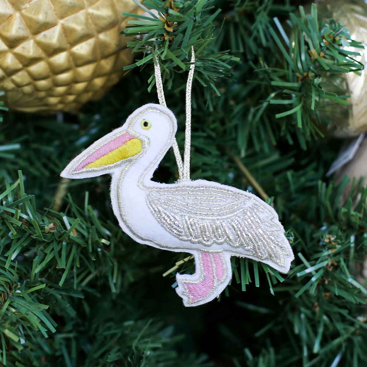 Pelican Beaded Ornament - Thumbnail 2