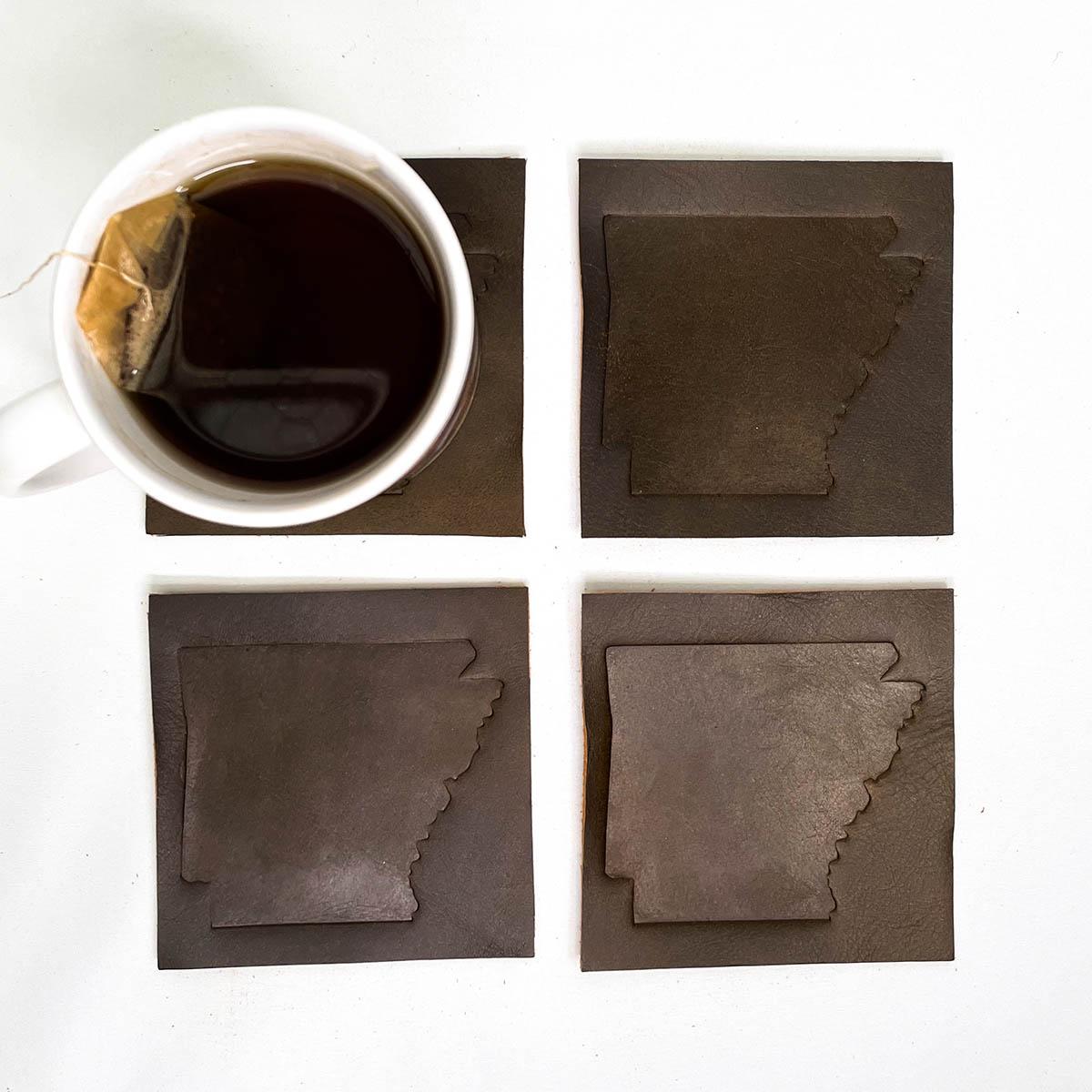 The Royal Standard Leather Coasters - Thumbnail 2