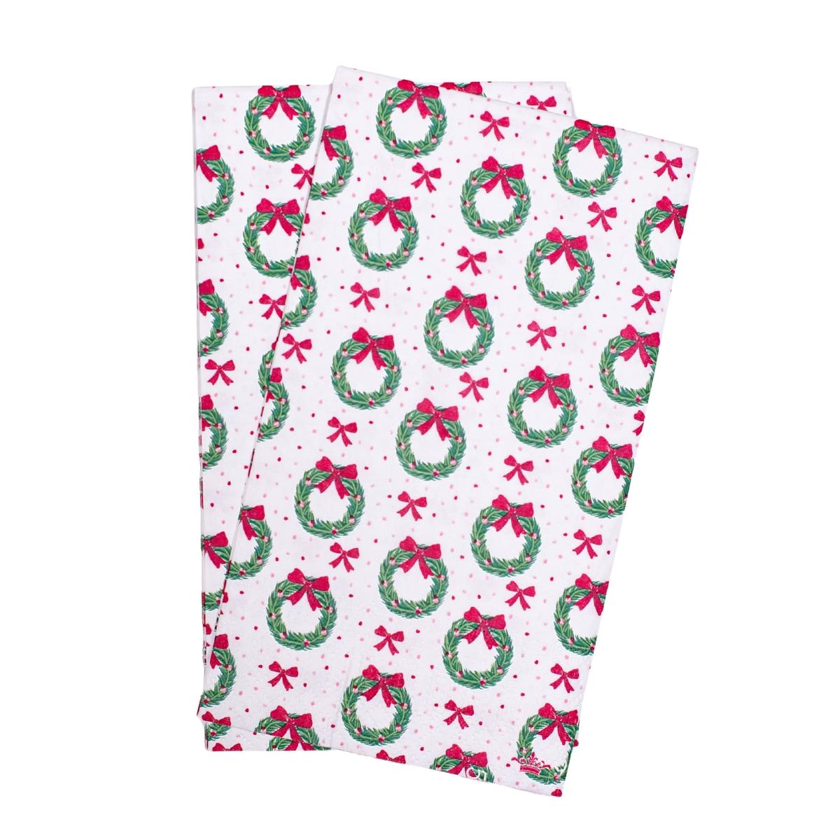 The Royal Standard Clara Wreath Guest Napkin - Thumbnail 2
