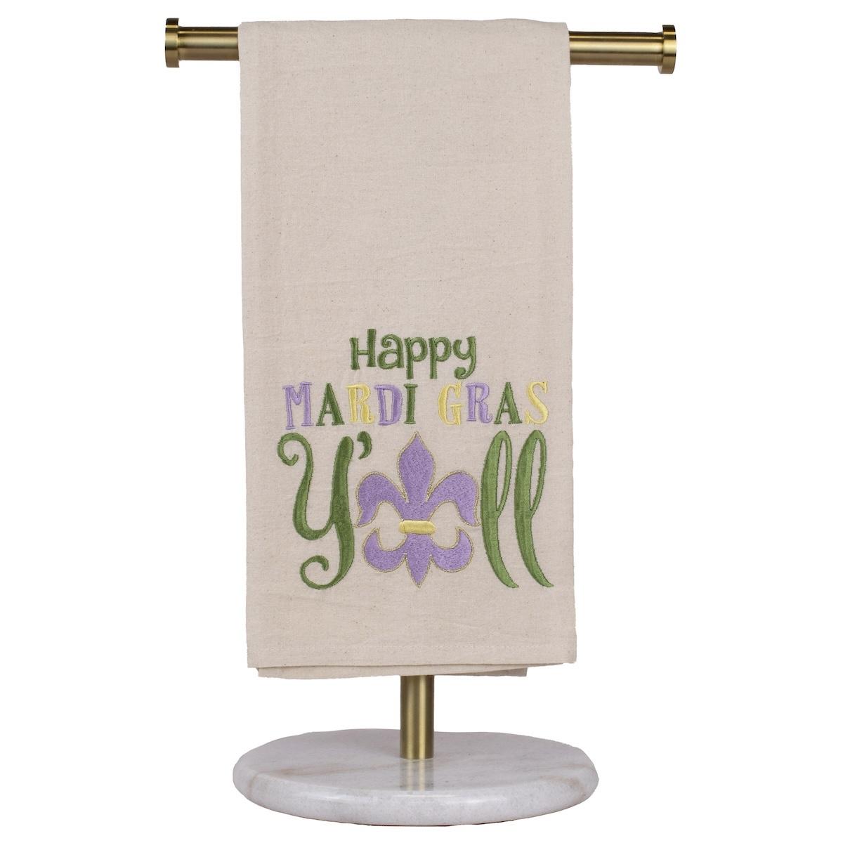 The Royal Standard Mardi Gras Y'all Hand Towel