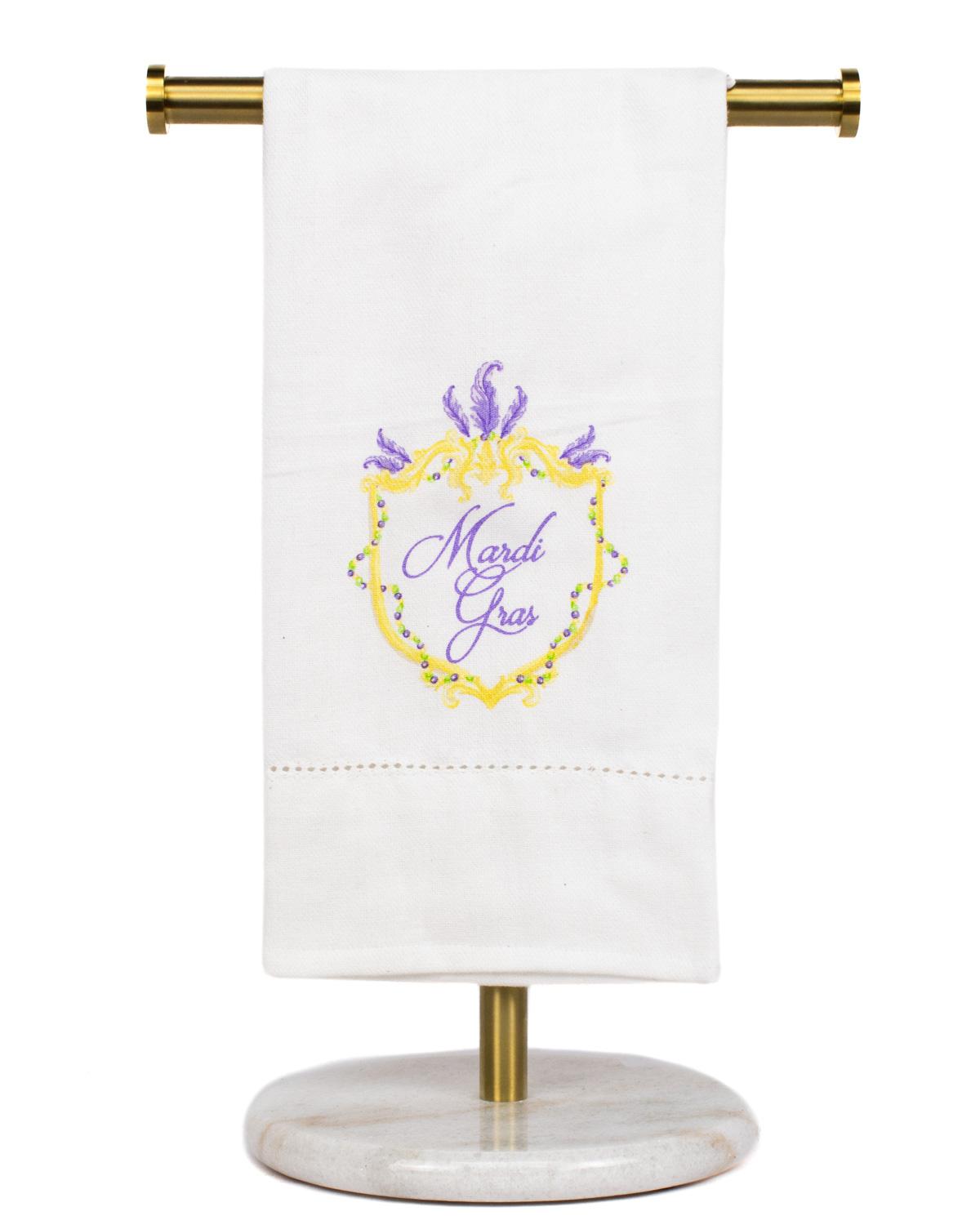 Gilded Gator Pom Pom Hand Towel