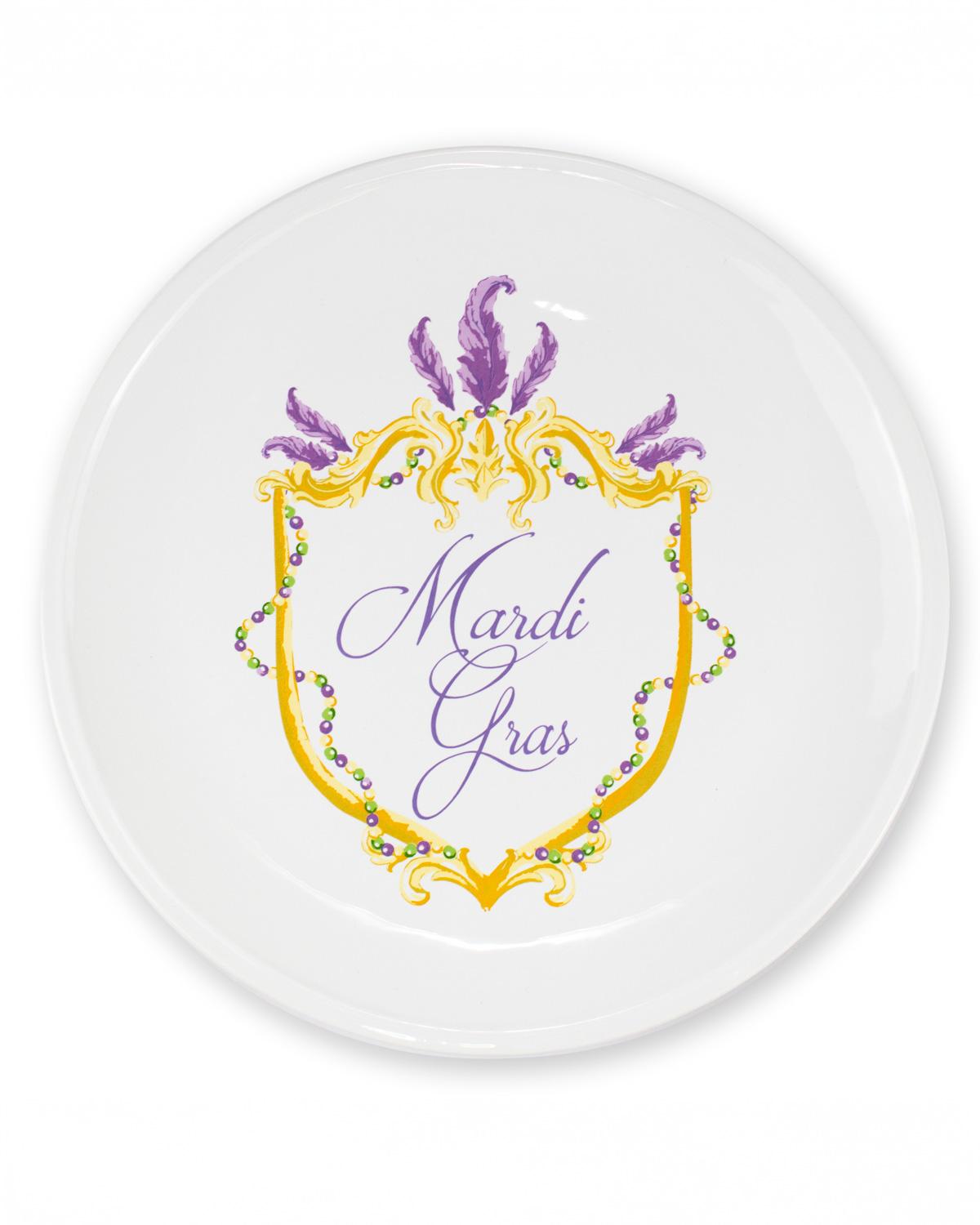 The Royal Standard Mardi Gras Crest Platter