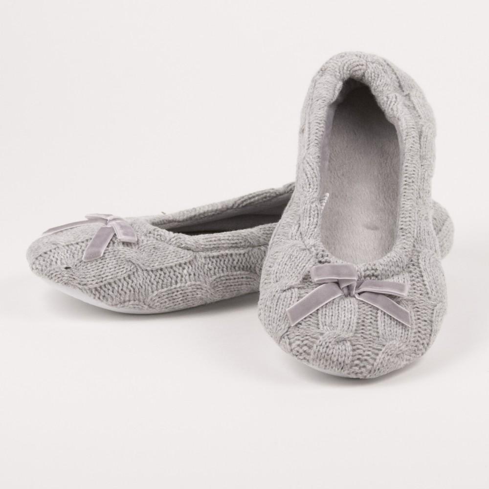 knitted ballet slippers