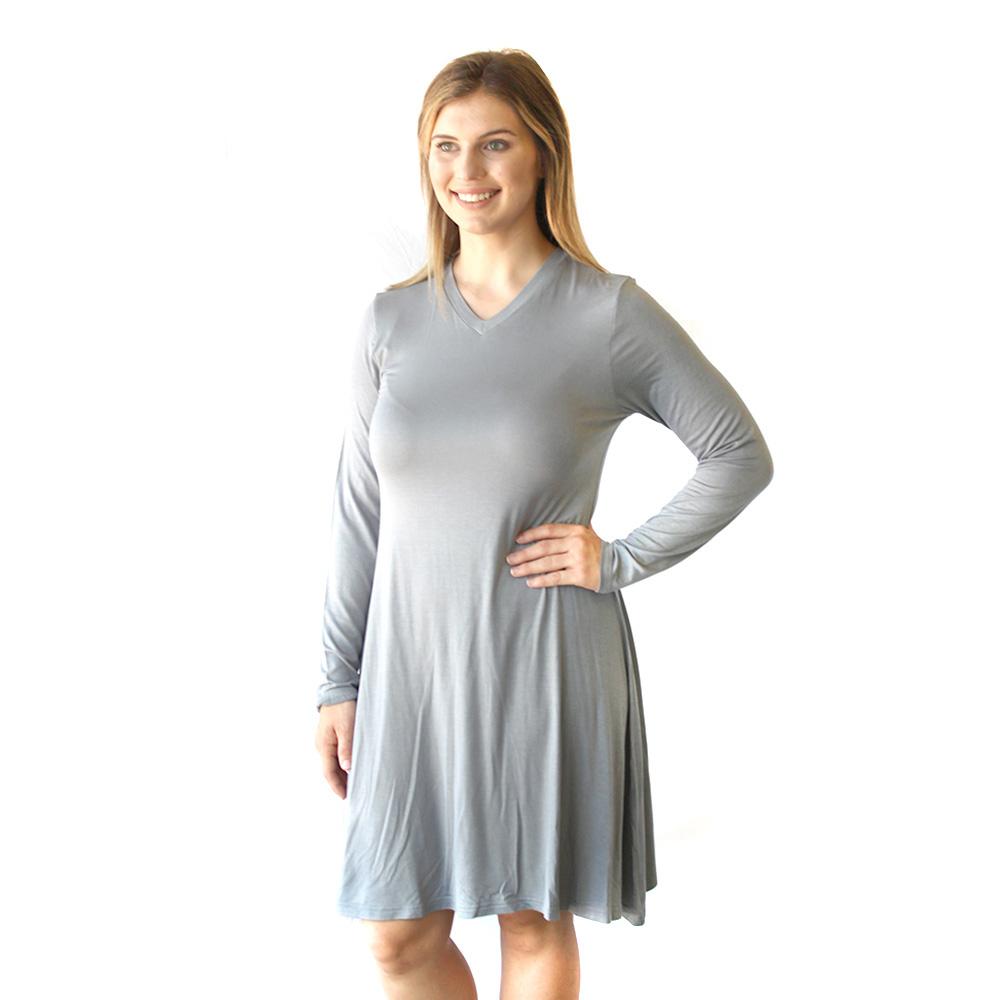long sleeve swing dress
